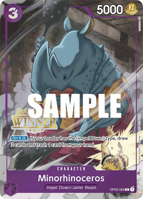 Minorhinoceros (Offline Regional 2023) [Winner] [One Piece Promotion Cards] | Galactic Gamez