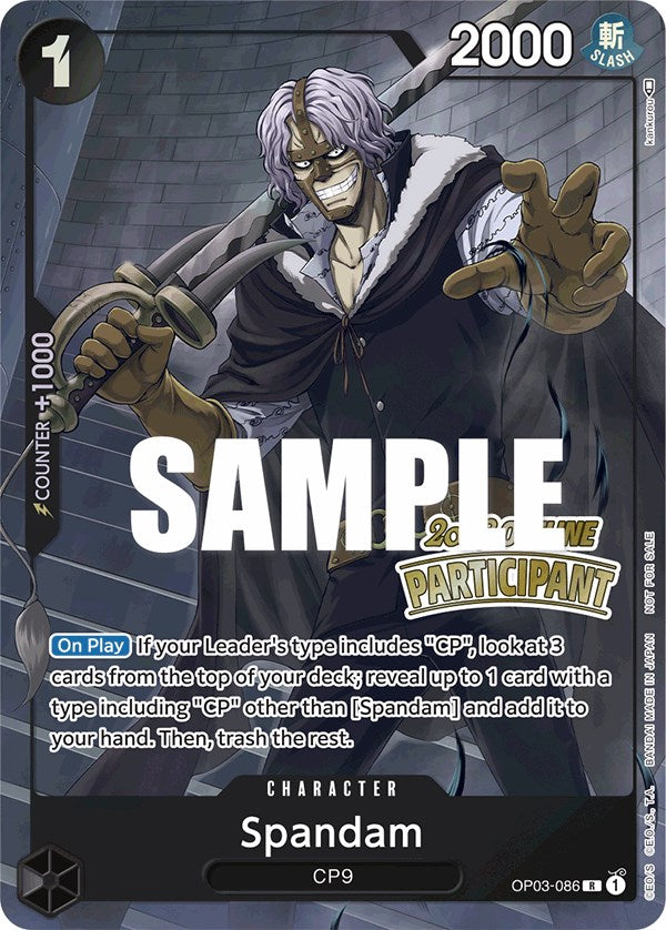 Spandam (Offline Regional 2023) [Participant] [One Piece Promotion Cards] | Galactic Gamez