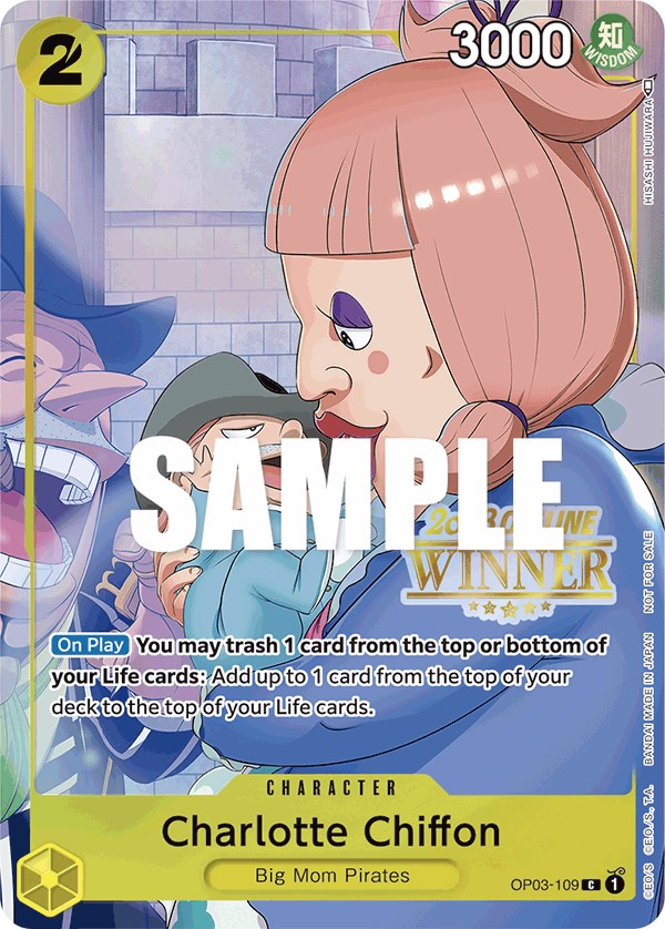 Charlotte Chiffon (Offline Regional 2023) [Winner] [One Piece Promotion Cards] | Galactic Gamez