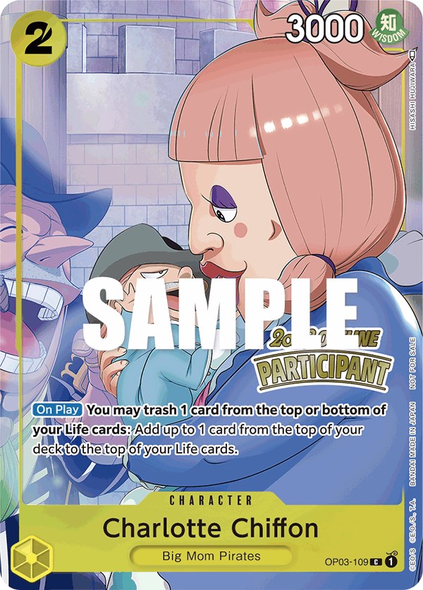 Charlotte Chiffon (Offline Regional 2023) [Participant] [One Piece Promotion Cards] | Galactic Gamez