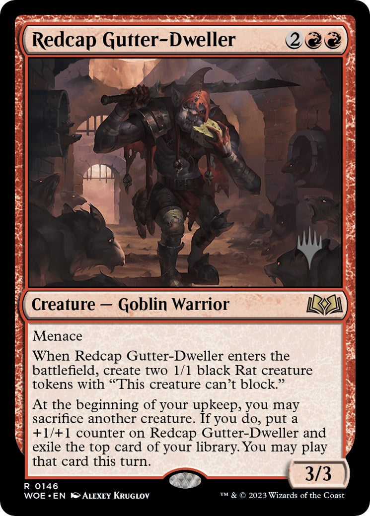 Redcap Gutter-Dweller (Promo Pack) [Wilds of Eldraine Promos] | Galactic Gamez