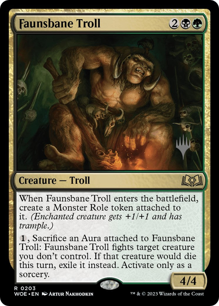 Faunsbane Troll (Promo Pack) [Wilds of Eldraine Promos] | Galactic Gamez