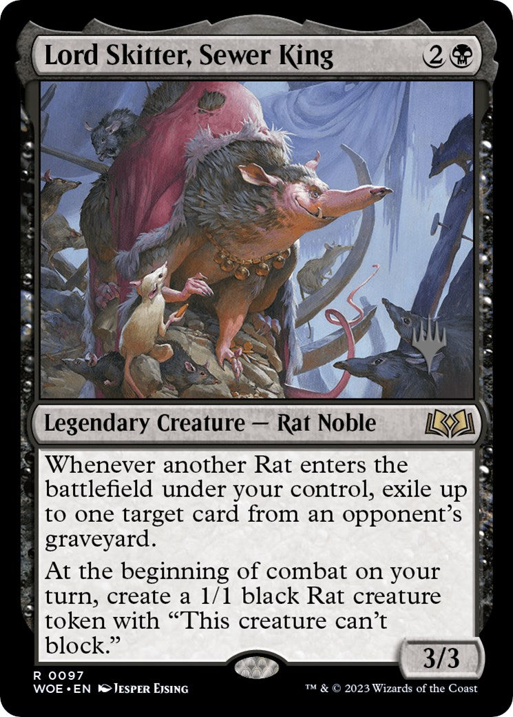 Lord Skitter, Sewer King (Promo Pack) [Wilds of Eldraine Promos] | Galactic Gamez