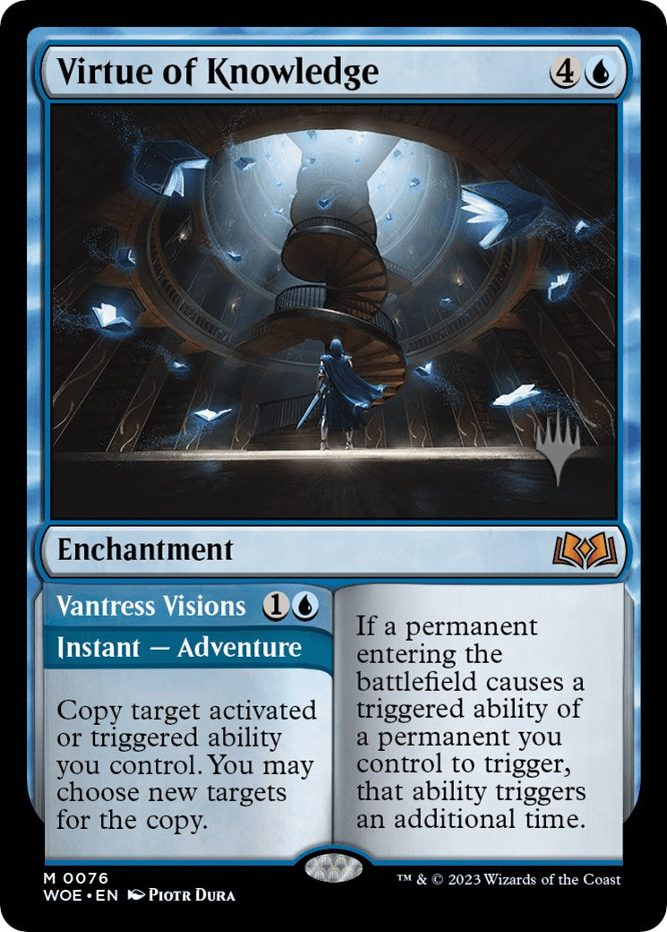 Virtue of Knowledge // Vantress Visions (Promo Pack) [Wilds of Eldraine Promos] | Galactic Gamez