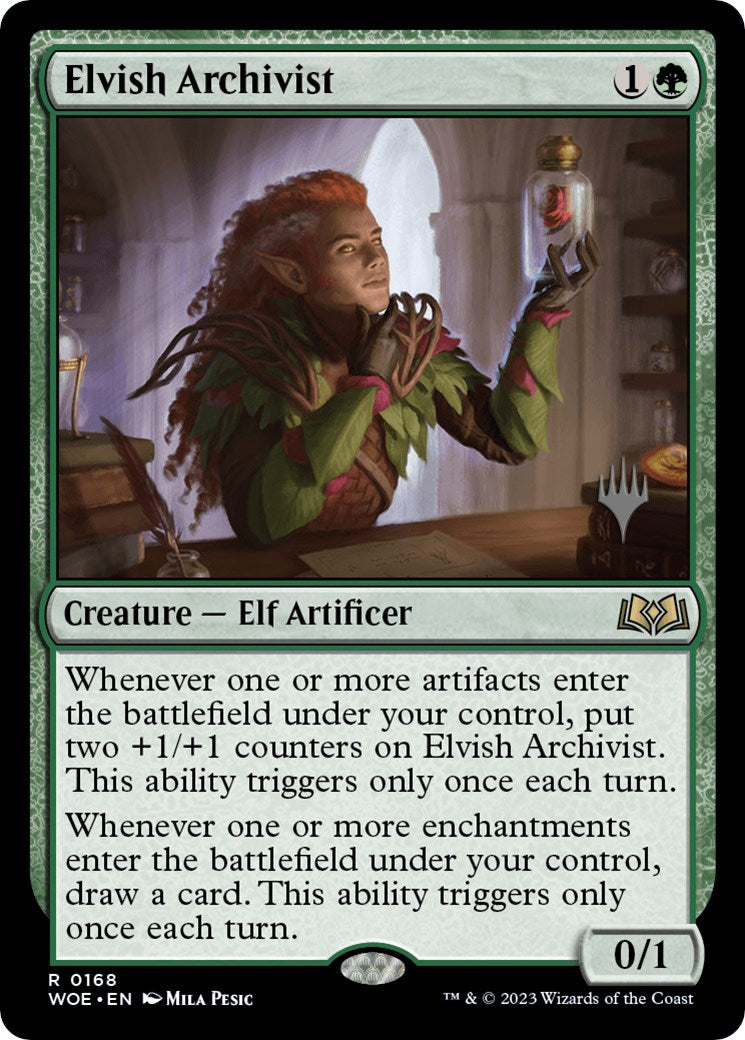 Elvish Archivist (Promo Pack) [Wilds of Eldraine Promos] | Galactic Gamez