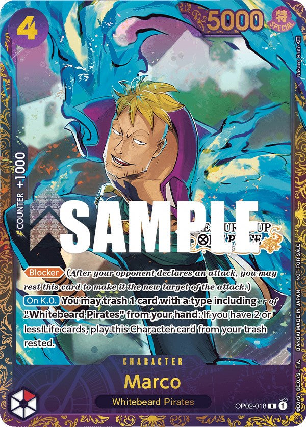 Marco (Treasure Cup) [One Piece Promotion Cards] | Galactic Gamez