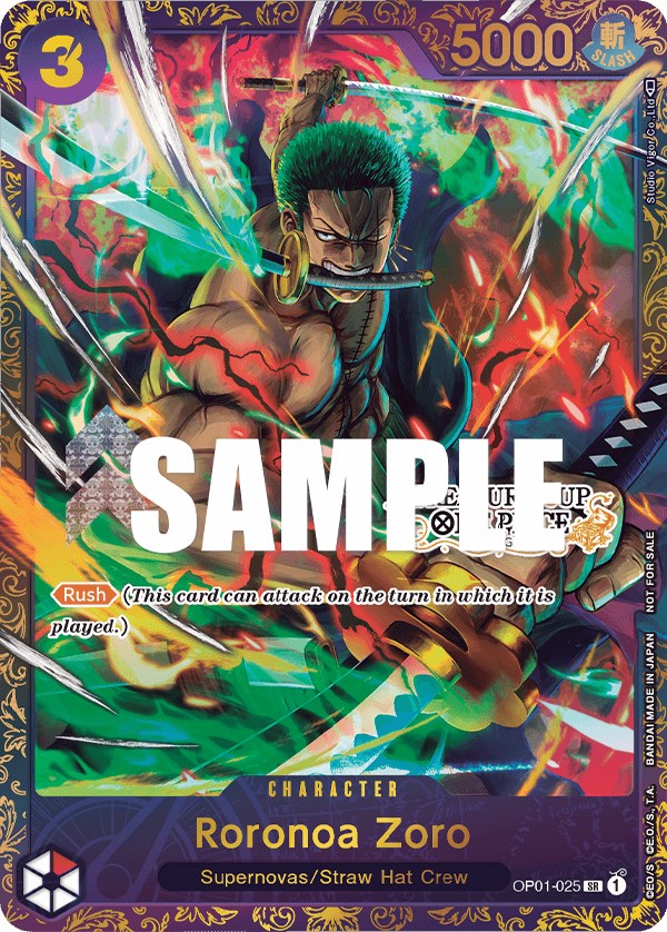 Roronoa Zoro (OP01-025) (Treasure Cup) [One Piece Promotion Cards] | Galactic Gamez