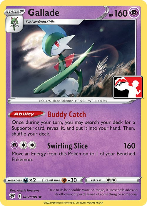 Gallade (062/189) [Prize Pack Series Three] | Galactic Gamez