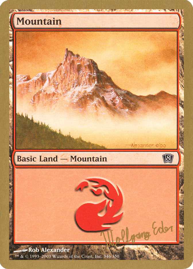 Mountain (we346) (Wolfgang Eder) [World Championship Decks 2003] | Galactic Gamez