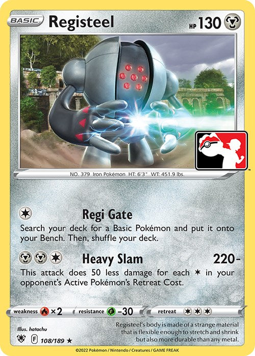 Registeel (108/189) [Prize Pack Series Three] | Galactic Gamez