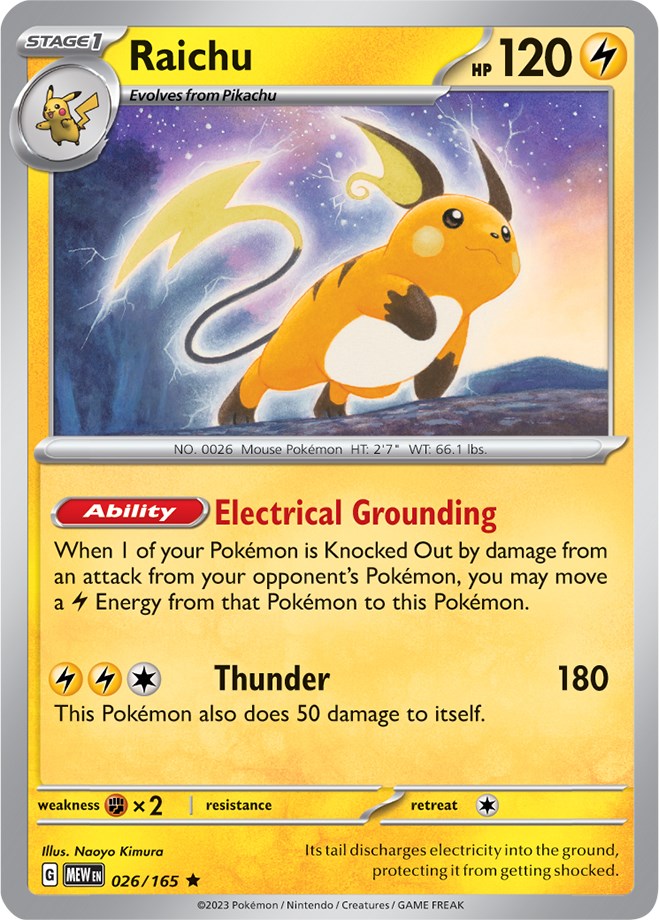 Raichu (026/165) [Scarlet & Violet 151] | Galactic Gamez