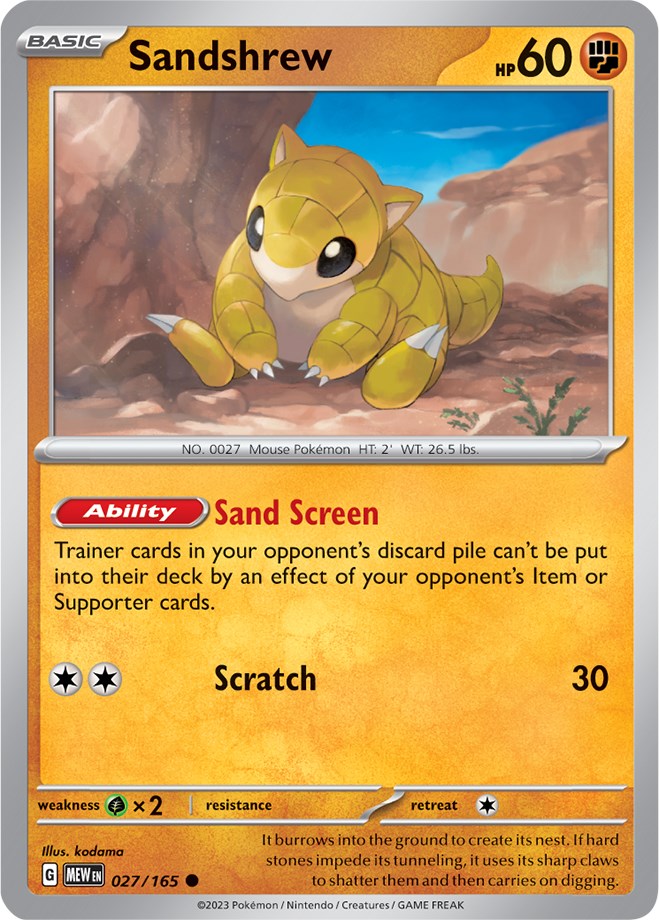 Sandshrew (027/165) [Scarlet & Violet 151] | Galactic Gamez