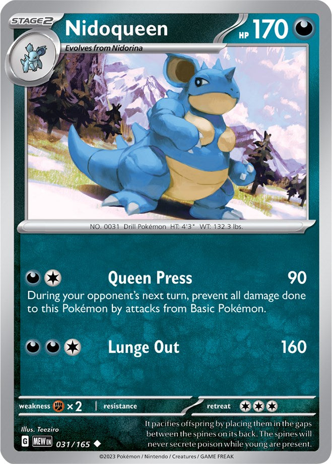 Nidoqueen (031/165) [Scarlet & Violet: 151] | Galactic Gamez