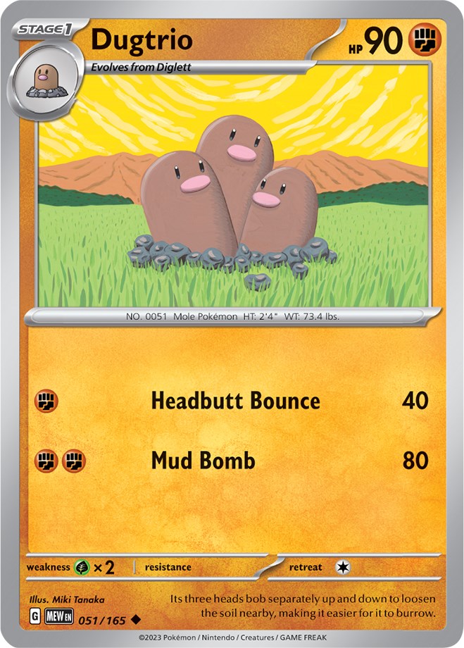 Dugtrio (051/165) [Scarlet & Violet 151] | Galactic Gamez