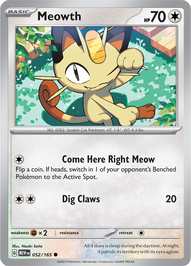 Meowth (052/165) [Scarlet & Violet 151] | Galactic Gamez