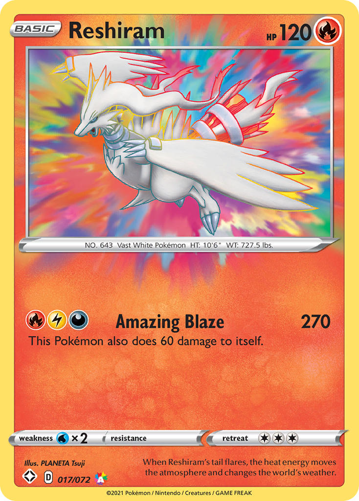 Reshiram (017/072) [Sword & Shield: Shining Fates] | Galactic Gamez