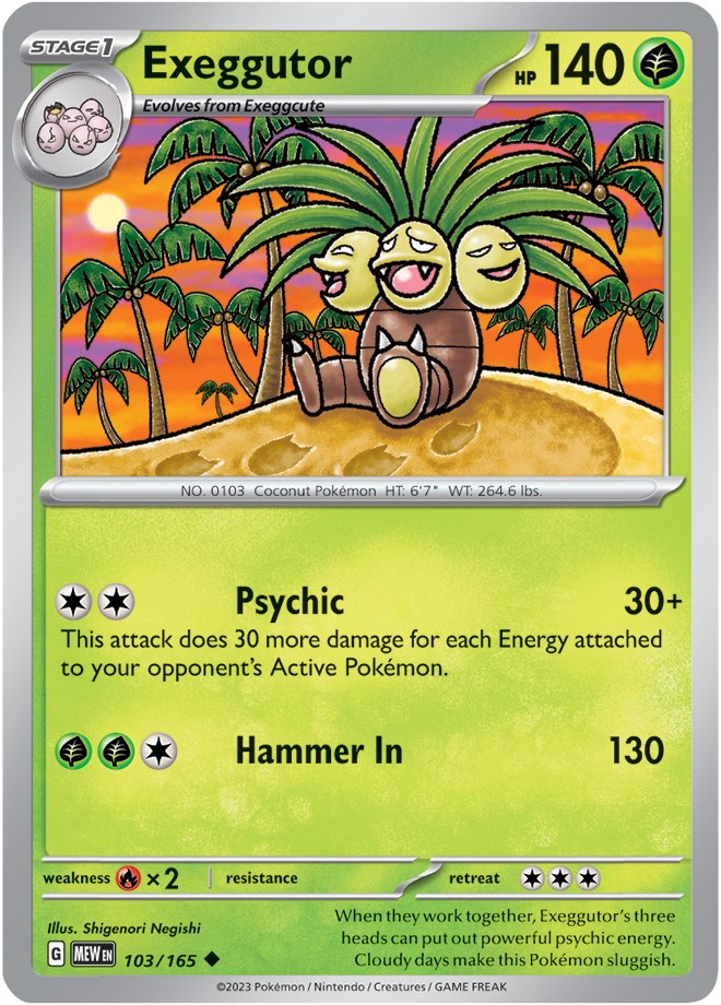 Exeggutor (103/165) [Scarlet & Violet 151] | Galactic Gamez