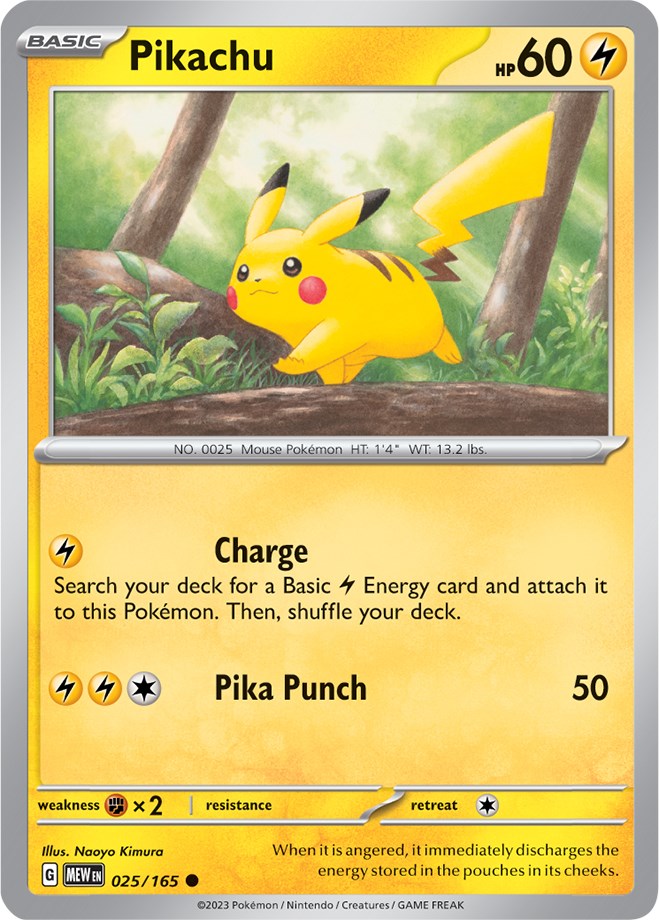 Pikachu (025/165) [Scarlet & Violet: 151] | Galactic Gamez