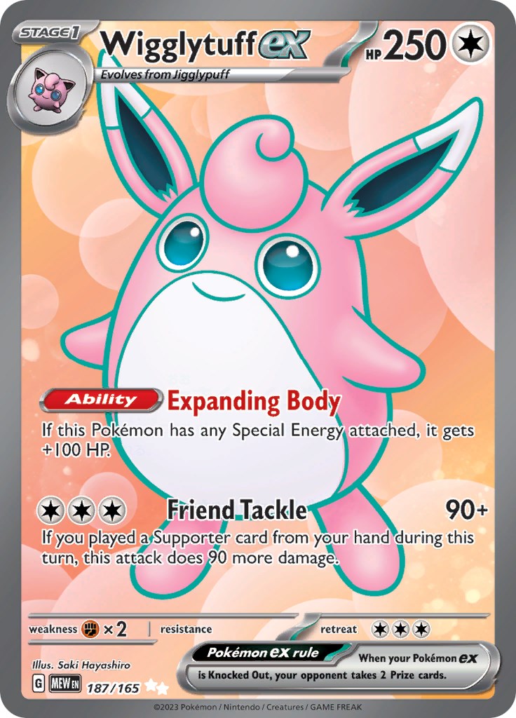 Wigglytuff ex (187/165) [Scarlet & Violet 151] | Galactic Gamez