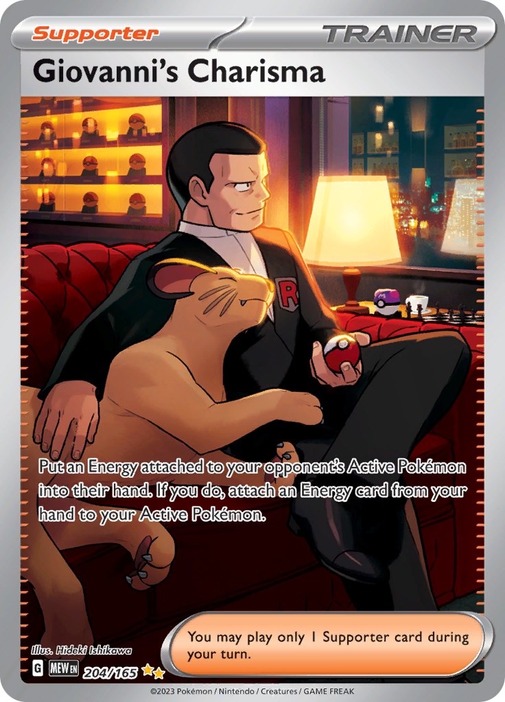 Giovanni's Charisma (204/165) [Scarlet & Violet 151] | Galactic Gamez