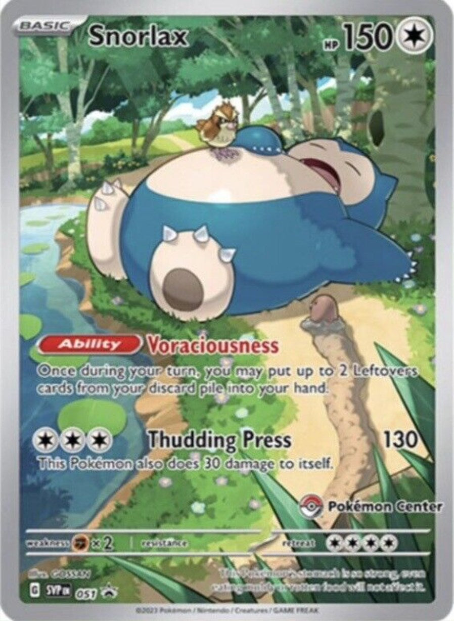 Snorlax (051) (Pokemon Center Exclusive) [Scarlet & Violet: Black Star Promos] | Galactic Gamez