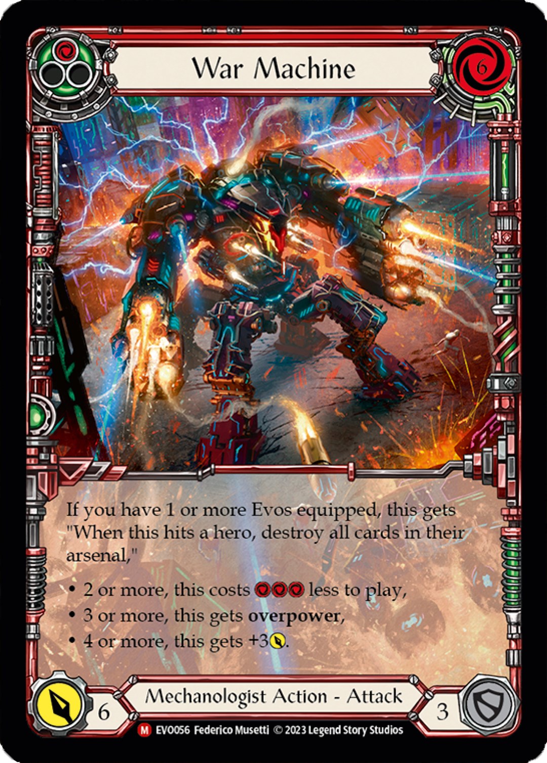 War Machine (Extended Art) [EVO056] (Bright Lights)  Rainbow Foil | Galactic Gamez