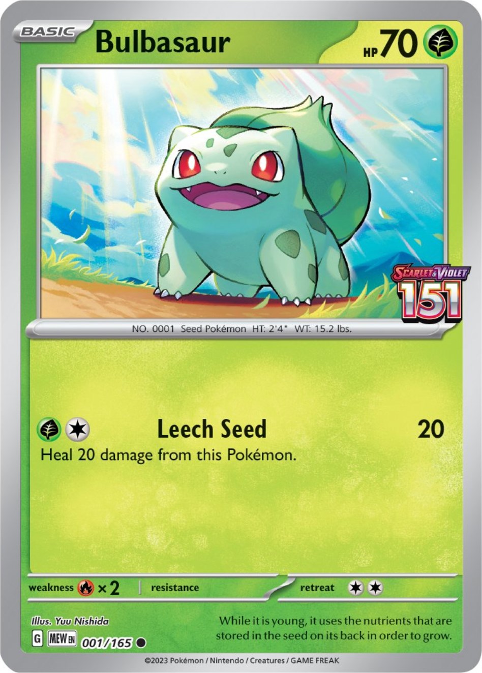 Bulbasaur (001/165) (Best Buy Exclusive) [Scarlet & Violet: 151] | Galactic Gamez