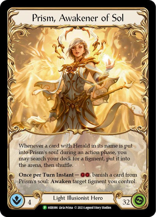 Prism, Awakener of Sol [HER086] (Promo)  Cold Foil | Galactic Gamez