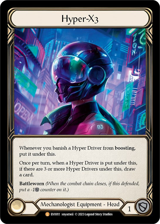 Hyper-X3 [EVO011] (Bright Lights)  Rainbow Foil | Galactic Gamez