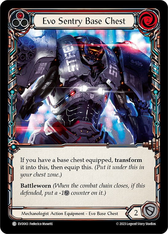 Evo Sentry Base Chest [EVO043] (Bright Lights)  Cold Foil | Galactic Gamez