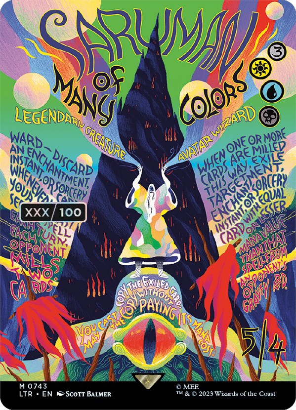 Saruman of Many Colors (Borderless Poster) (Serialized) [The Lord of the Rings: Tales of Middle-Earth] | Galactic Gamez