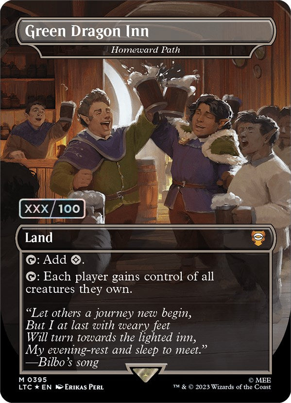 Green Dragon Inn - Homeward Path (Borderless) (Serialized) [The Lord of the Rings: Tales of Middle-Earth Commander] | Galactic Gamez