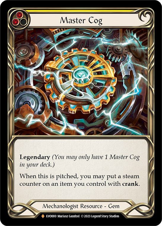 Master Cog [EVO000] (Bright Lights)  Cold Foil | Galactic Gamez