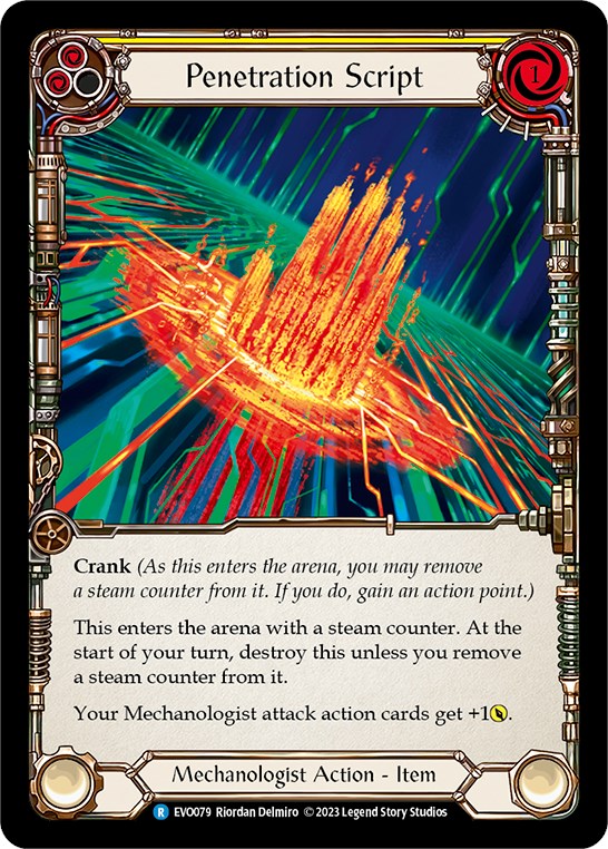 Penetration Script [EVO079] (Bright Lights)  Rainbow Foil | Galactic Gamez