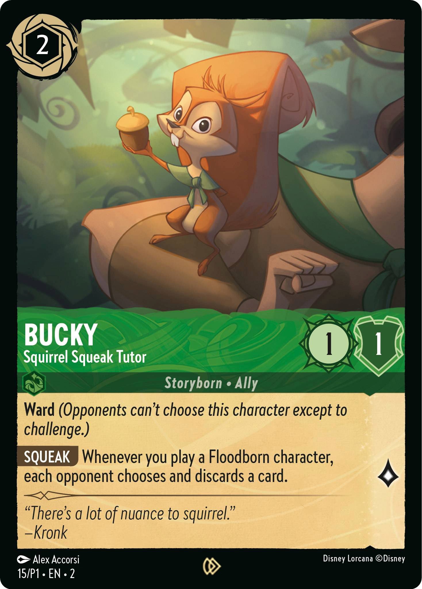 Bucky - Squirrel Squeak Tutor (15) [Promo Cards] | Galactic Gamez