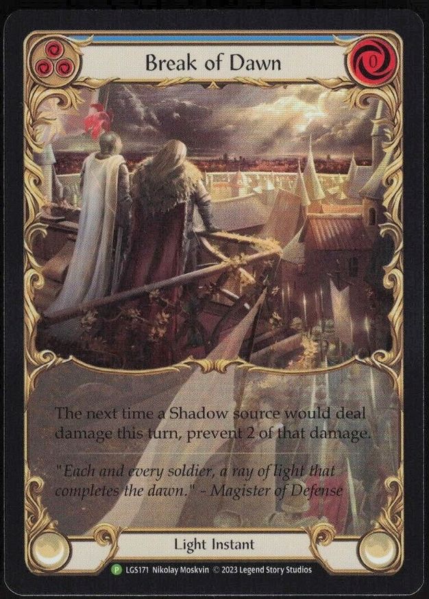 Break of Dawn (Blue) [LGS171] (Promo)  Rainbow Foil | Galactic Gamez