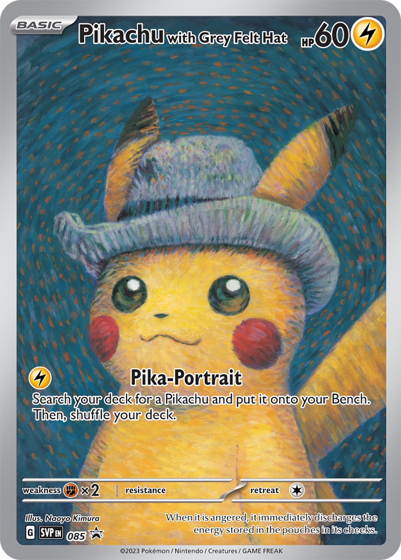 Pikachu with Grey Felt Hat (085) [Scarlet & Violet: Black Star Promos] | Galactic Gamez