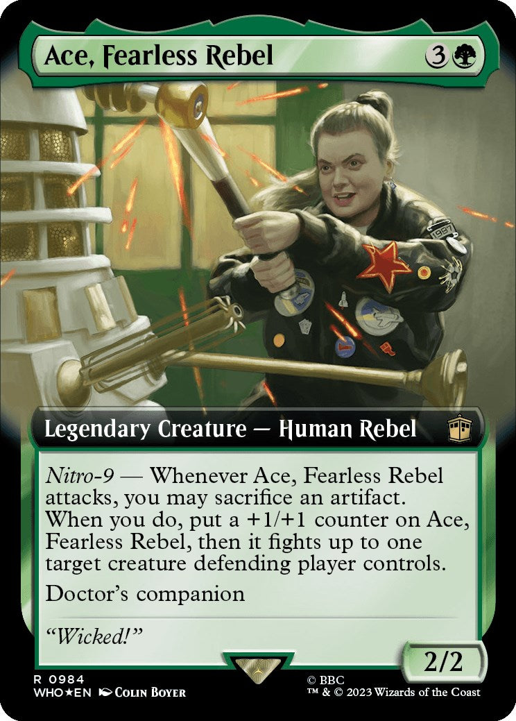 Ace, Fearless Rebel (Extended Art) (Surge Foil) [Doctor Who] | Galactic Gamez