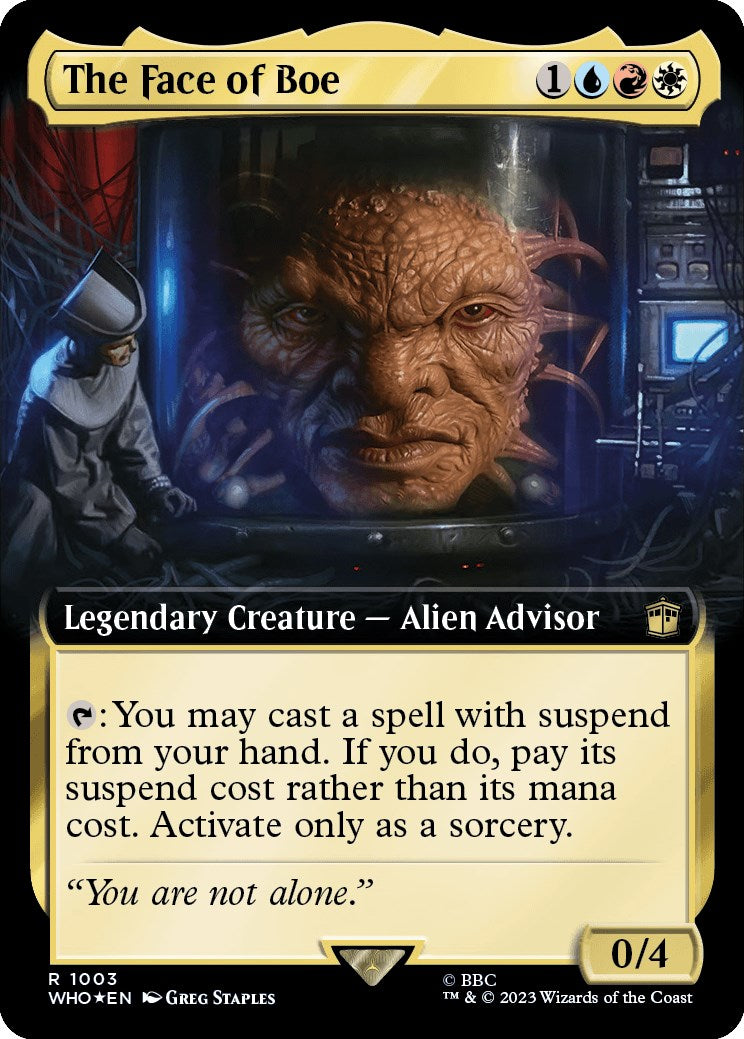 The Face of Boe (Extended Art) (Surge Foil) [Doctor Who] | Galactic Gamez