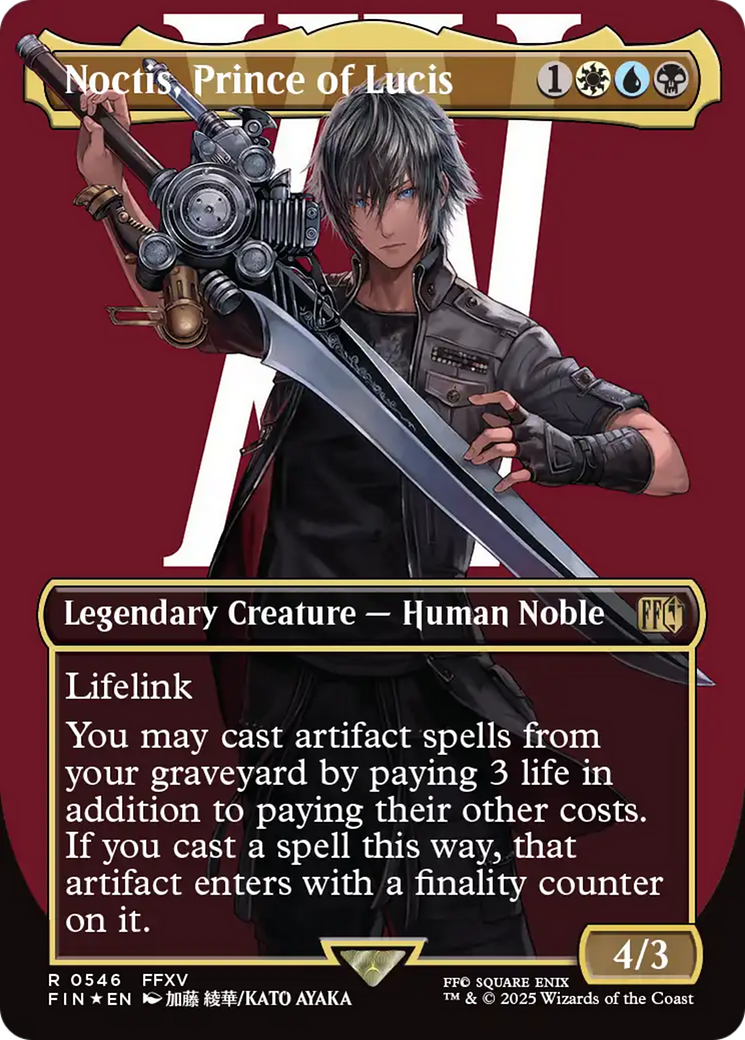 Noctis, Prince of Lucis (Borderless) (Surge Foil) [FINAL FANTASY] | Galactic Gamez