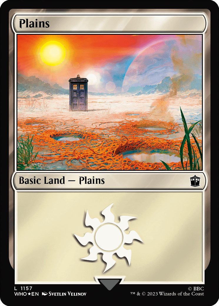 Plains (1157) (Surge Foil) [Doctor Who] | Galactic Gamez