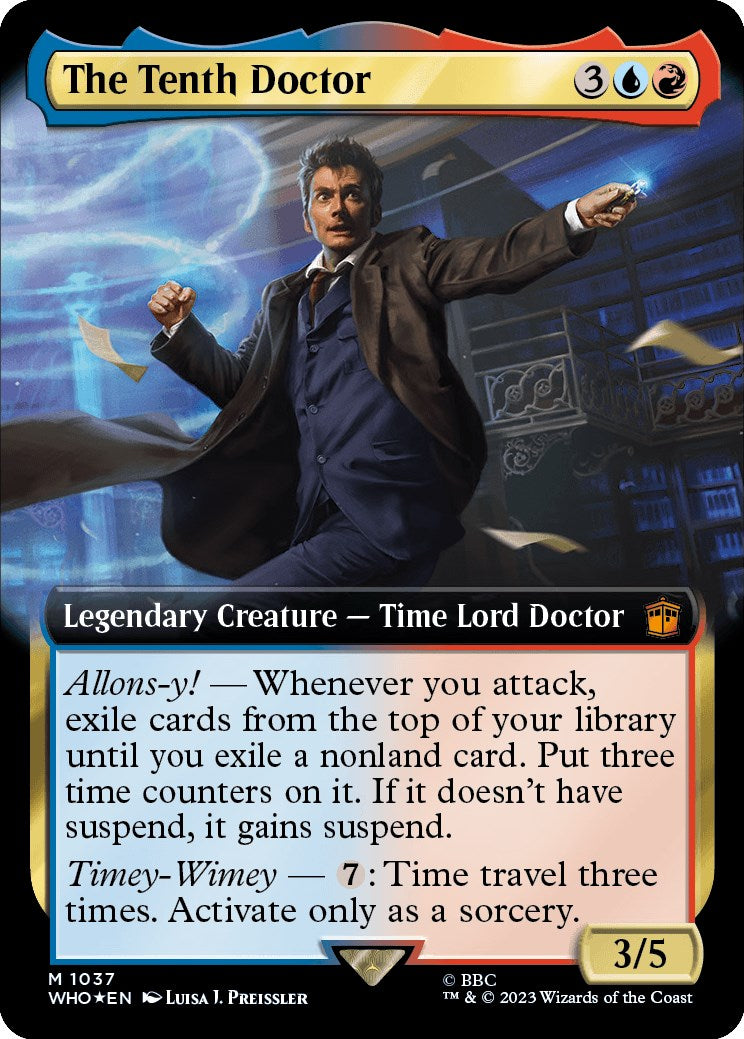 The Tenth Doctor (Extended Art) (Surge Foil) [Doctor Who] | Galactic Gamez