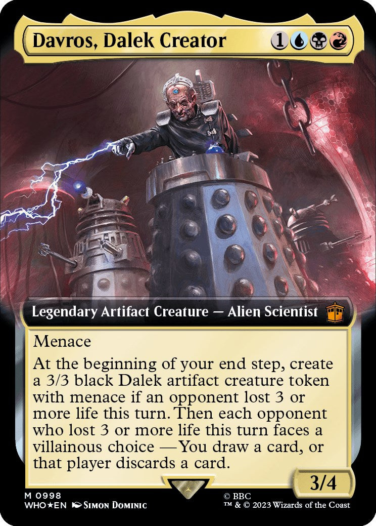 Davros, Dalek Creator (Extended Art) (Surge Foil) [Doctor Who] | Galactic Gamez