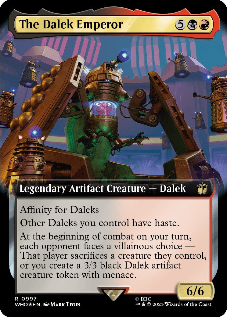 The Dalek Emperor (Extended Art) (Surge Foil) [Doctor Who] | Galactic Gamez