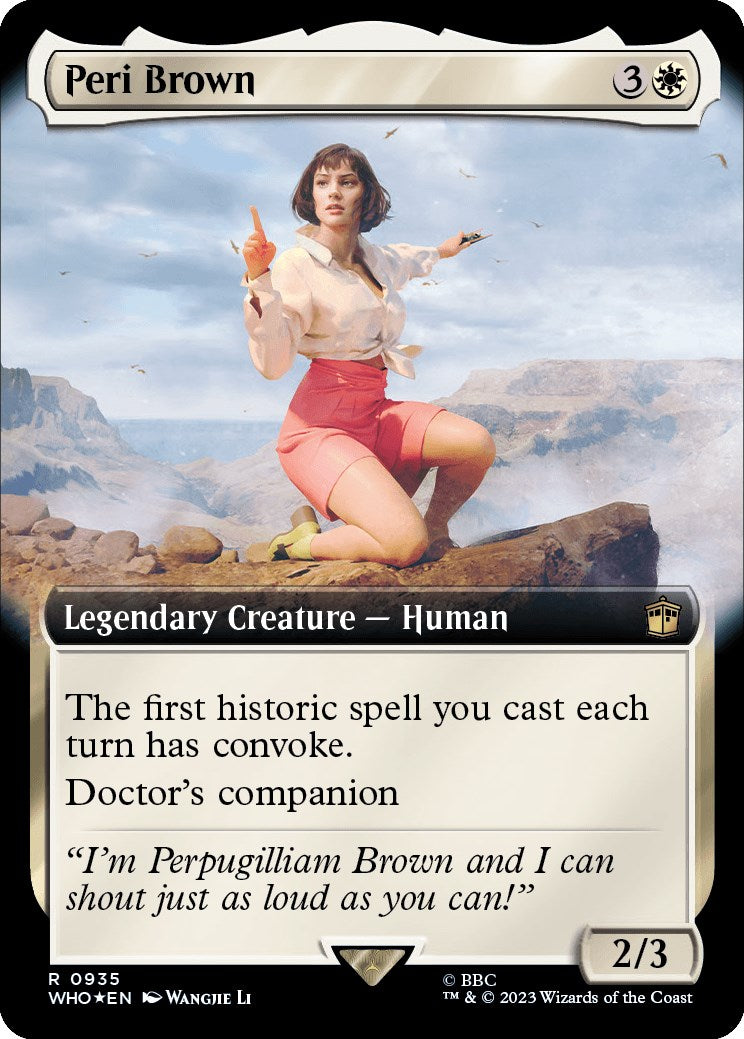 Peri Brown (Extended Art) (Surge Foil) [Doctor Who] | Galactic Gamez