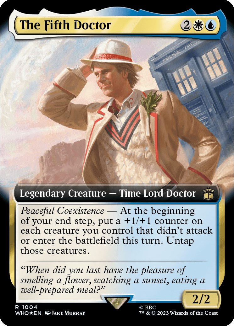 The Fifth Doctor (Extended Art) (Surge Foil) [Doctor Who] | Galactic Gamez