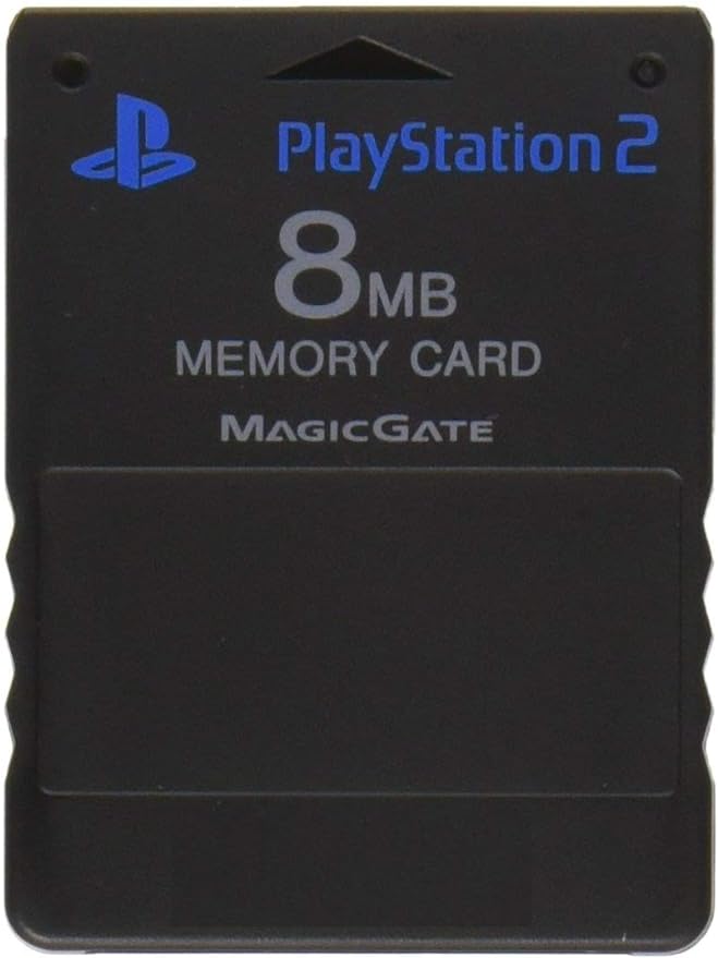 8MB Memory Card - Playstation 2 Black | Galactic Gamez