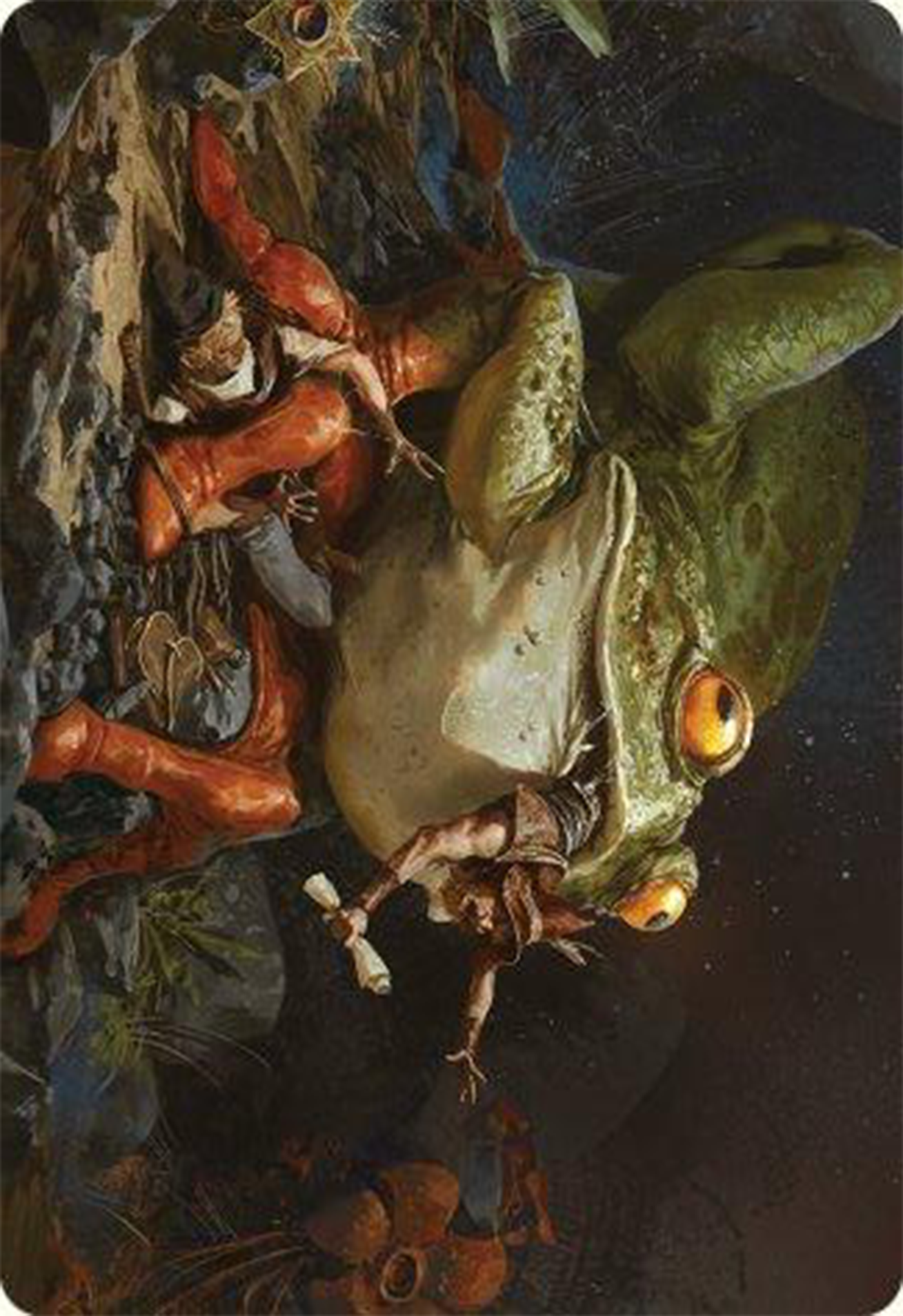 Rampant Frogantua Art Card [Modern Horizons 3 Art Series] | Galactic Gamez