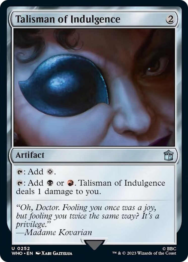 Talisman of Indulgence [Doctor Who] | Galactic Gamez