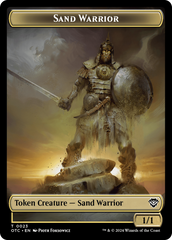 Plant // Sand Warrior Double-Sided Token [Outlaws of Thunder Junction Commander Tokens] | Galactic Gamez